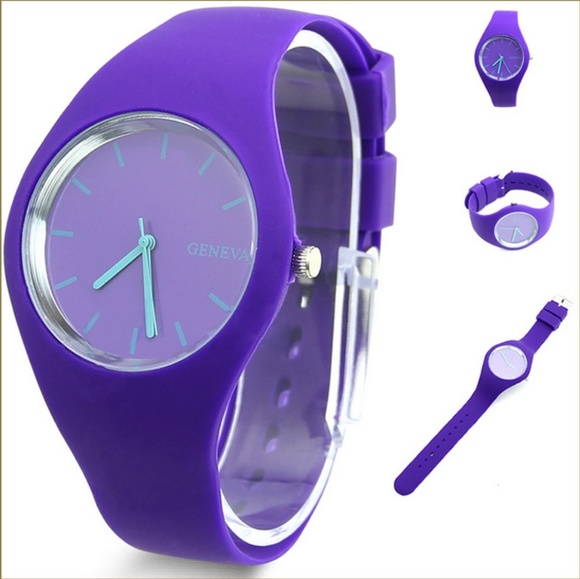 Geneva Accessories - NWOT Geneva Soft Silicone Fashion Watch, Purple